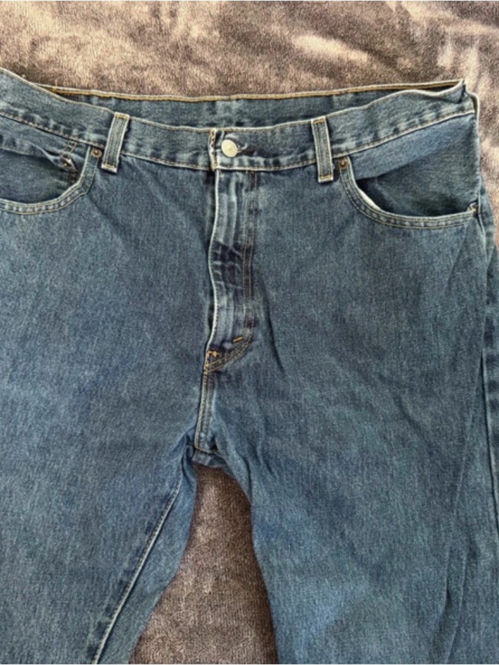 Levi's Men's Relaxed Dark Blue Denim Jeans
